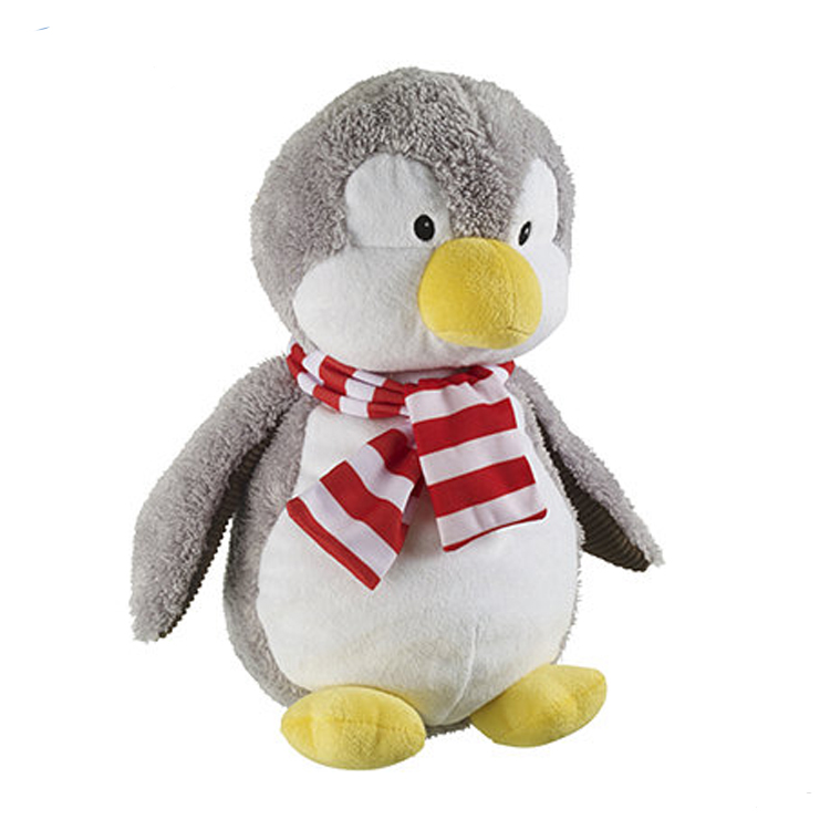 Изготовленные на заказ игрушки морских животных, фаршированные игрушки пингвинов с шарфом