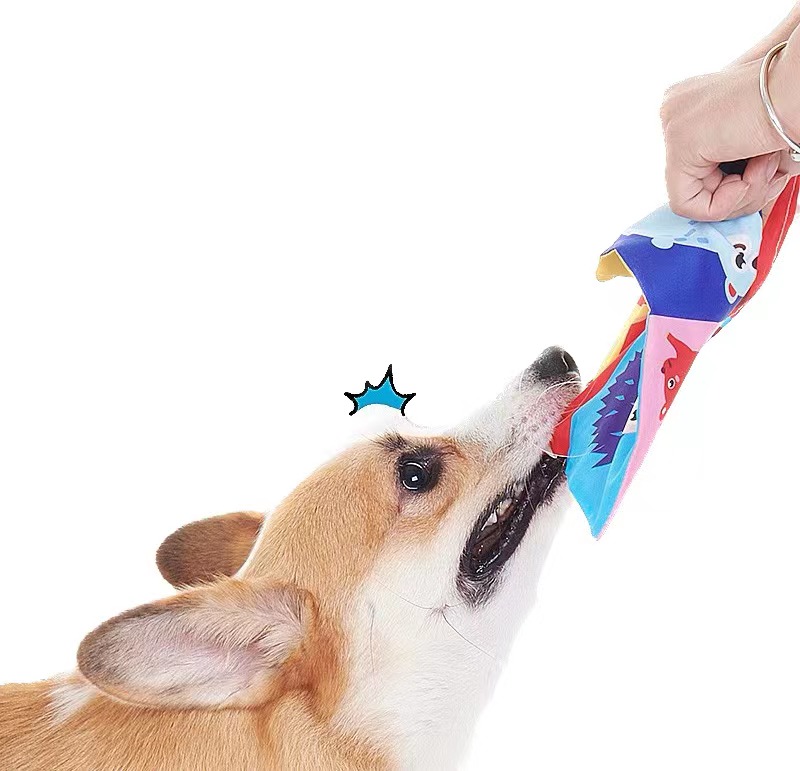 Игрушки для домашних животных Мягкие игрушки для собак с мятой бумагой Прочные игрушки для щенков