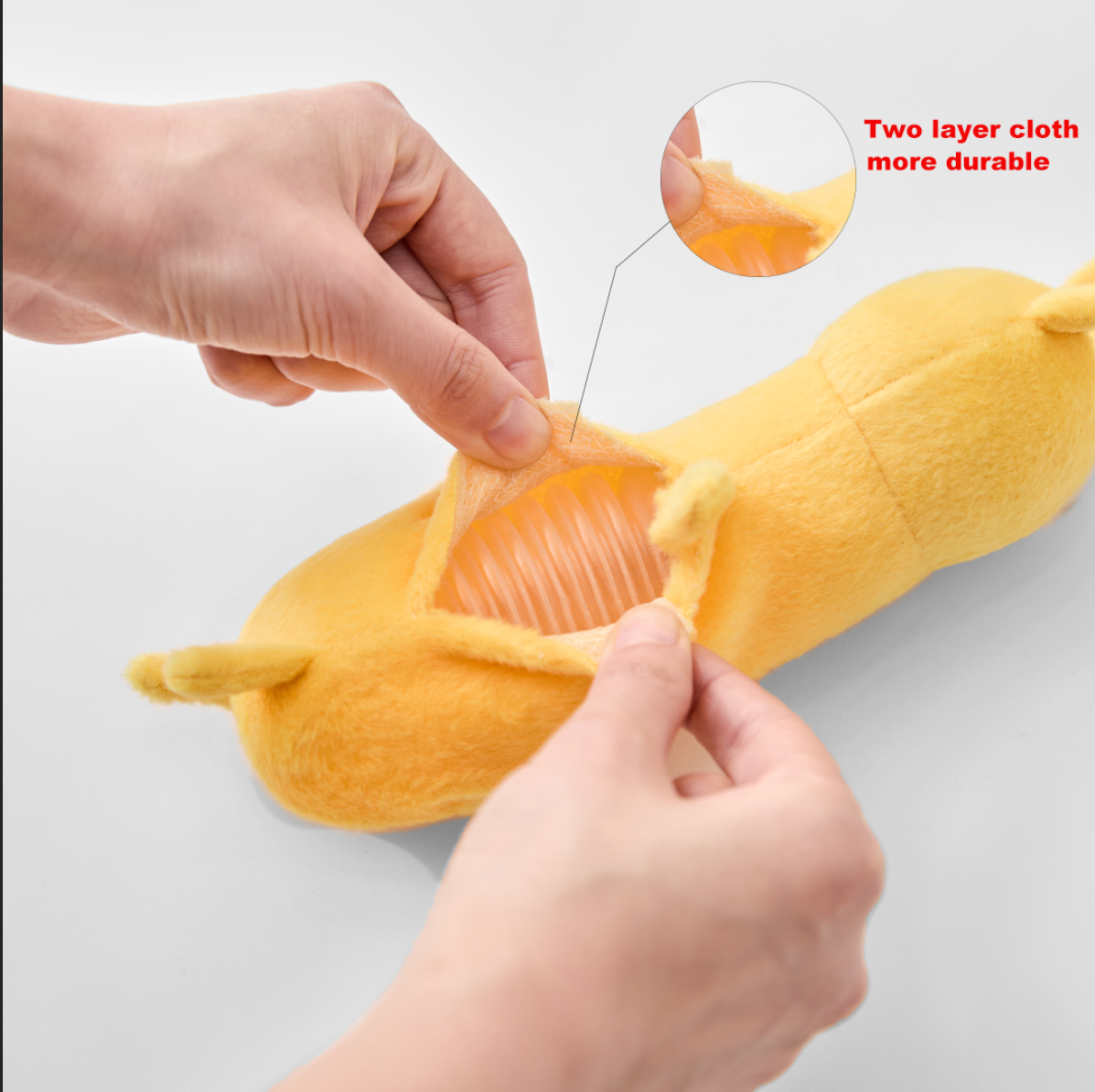 Желтые длинные скрипучие игрушки для собак, интерактивные игрушки для собак, жесткие игрушки для собак, жевательные игрушки для собак, очаровательные мягкие игрушки для маленьких пород